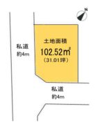 土地面積：102.52㎡（31.01坪）(区画図)