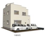 【屋上庭園のある家・参考パース】(外観)