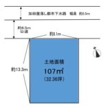 【区画図】公簿：107㎡（32.36坪）(区画図)